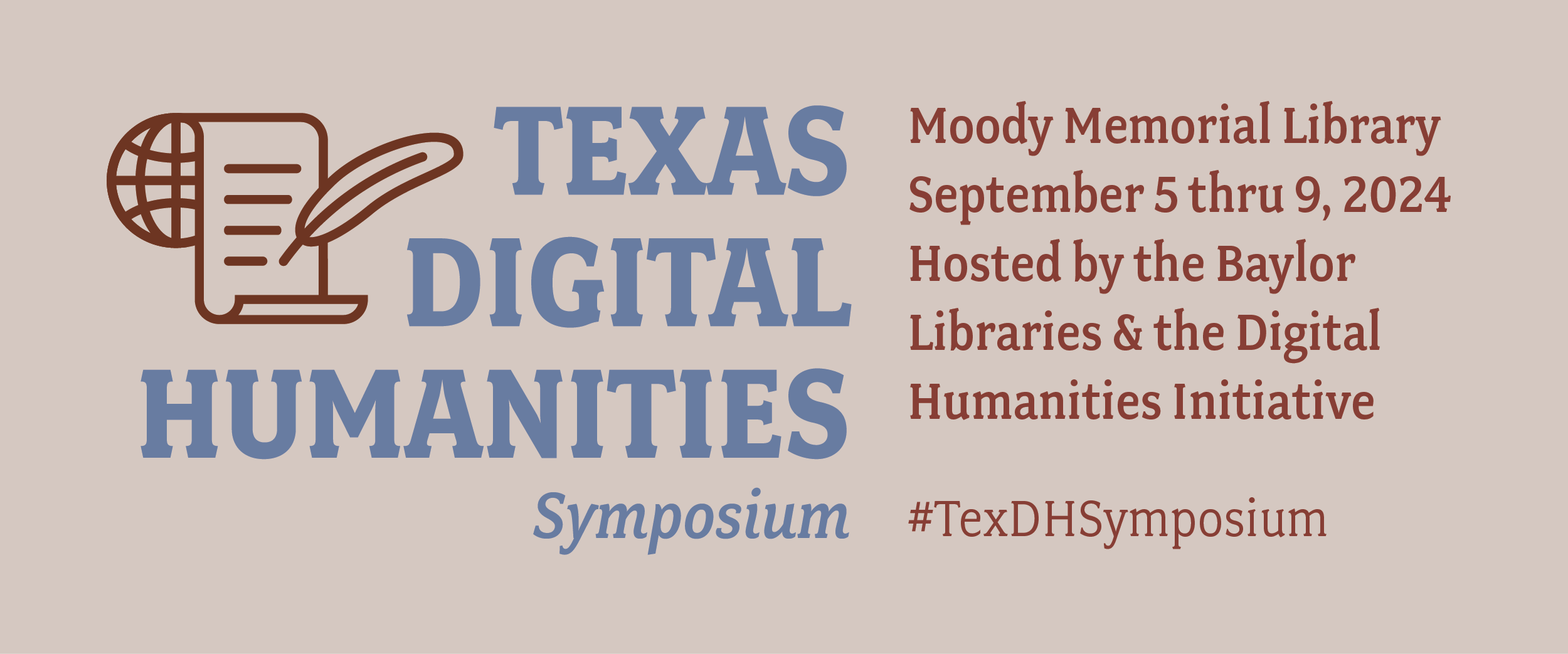 TX DH Symposium web header image