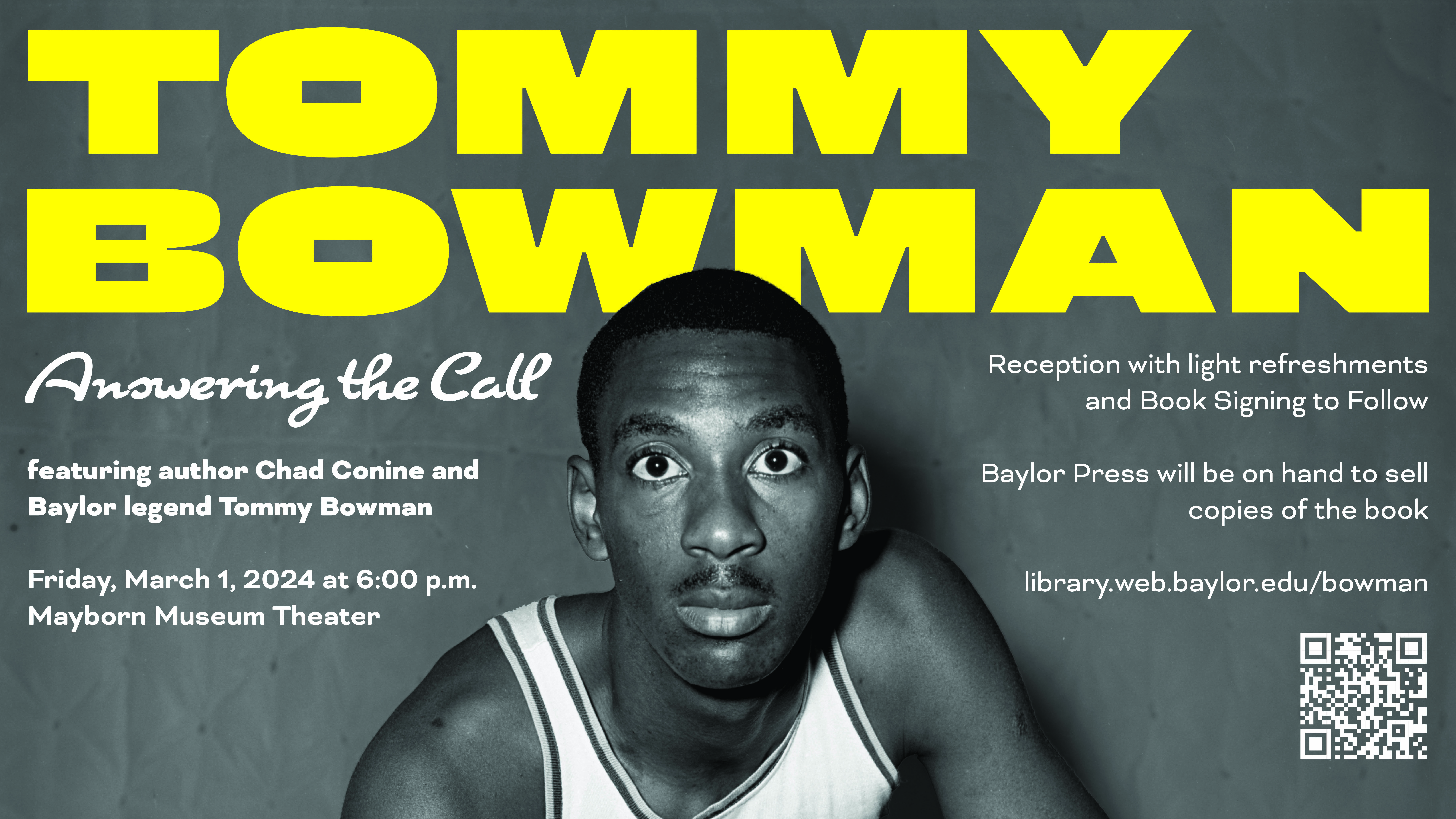 Header for Tommy Bowman Event