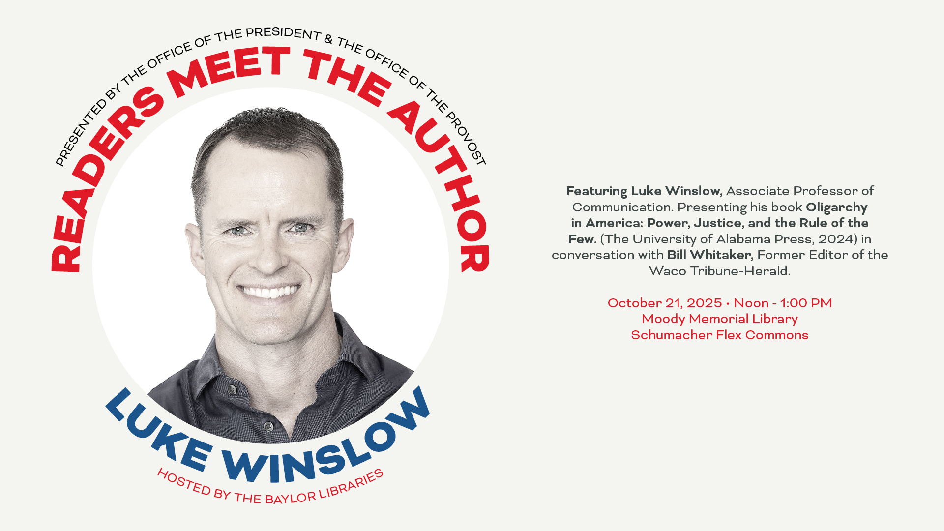 Readers Meet the Author Series featuring Luke Winslow