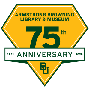 Armstrong Browning Library & Museum 75th Anniversary Mark